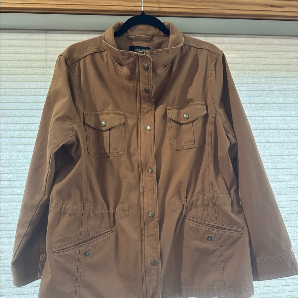 Talbots Tan Utility Jacket for Women